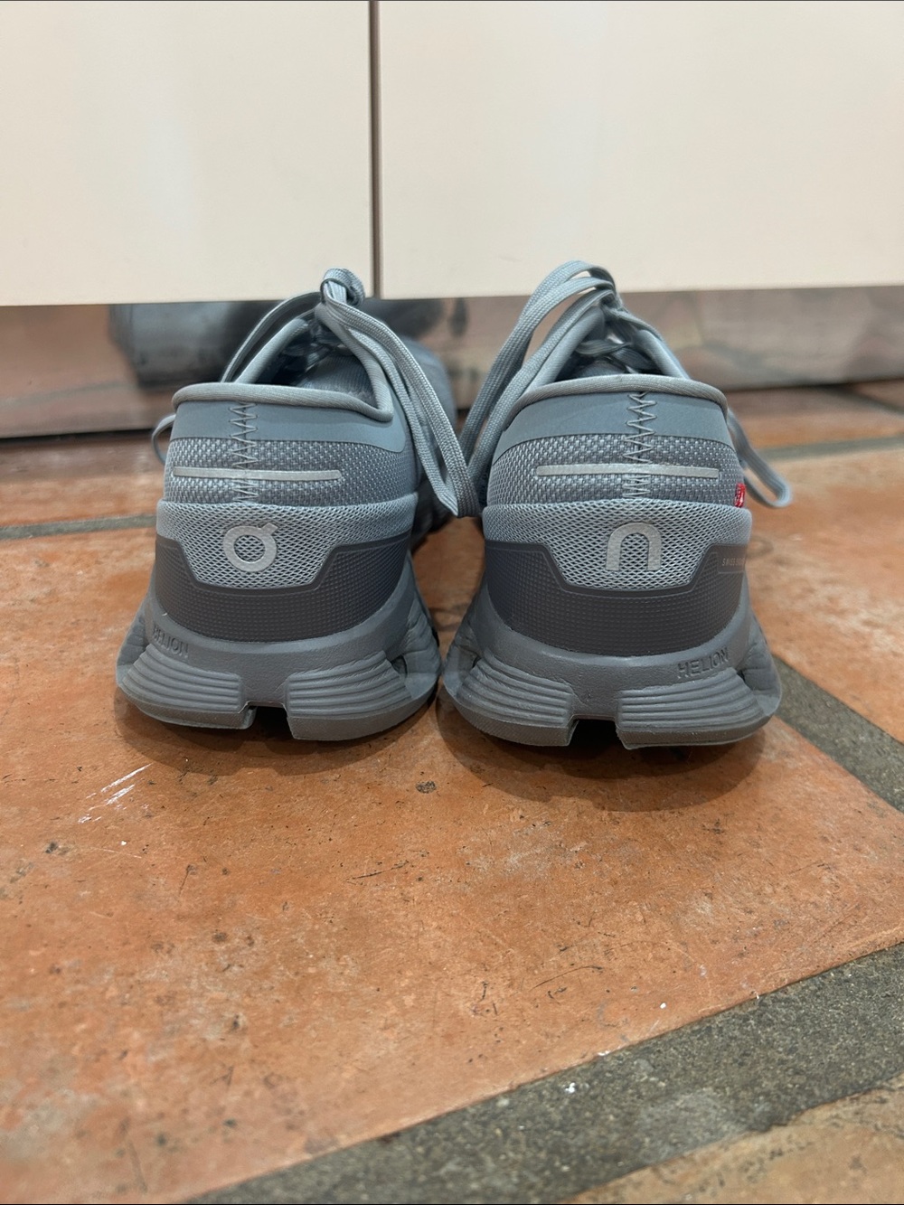On Running Men’s Cloud Athletic Shoes - Light Gray - Picture 6 of 10
